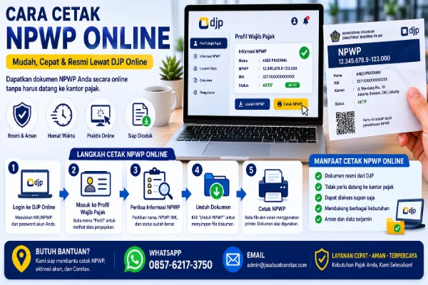Cara Cetak NPWP Online Terbaru