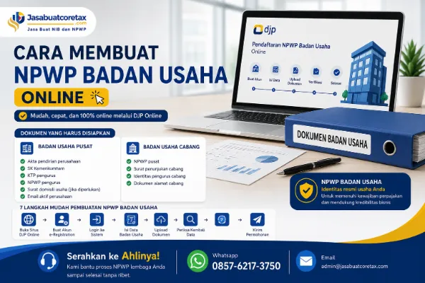 Cara Membuat NPWP Online Badan Usaha