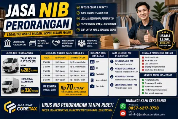 Jasa Pengurusan NIB Perorangan Legalitas Instan untuk UMKM