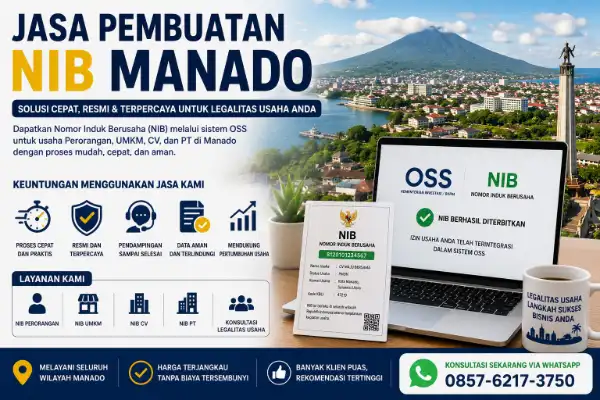 Jasa Pembuatan NIB Manado