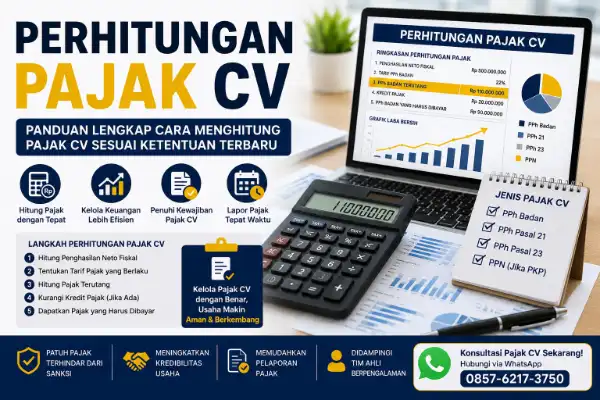 perhitungan pajak CV
